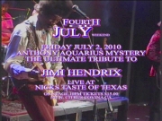 JIMI HENDRIX AAM 4TH JULY WEEKEND