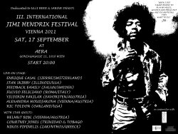 Jimi Hendrix Festival Vienna 2011
