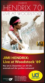 Jimi Hendrix Live at Woodstock Kinoplakat