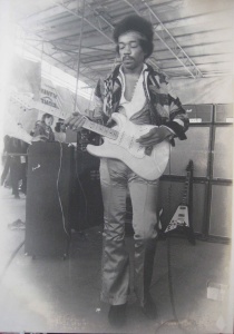 JIMI Hendrix auf Fehmarn 1970 Quelle-George Musicshop Hamburg