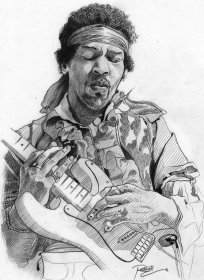 Jimi Hendrix Drawing