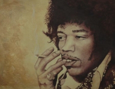 Jimi Hendrix by Jean-Luc Ollivier